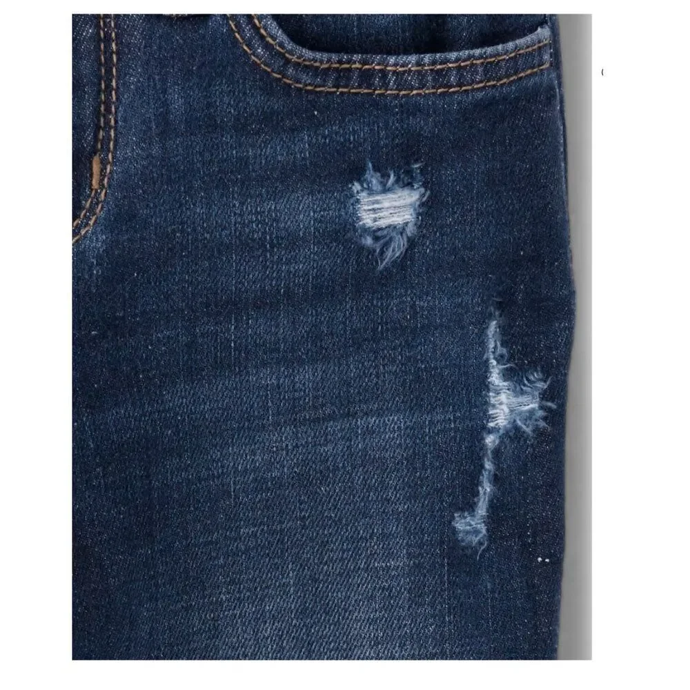 ‎Girls Roll Cuff‎ Straight Jeans - Size 6 - NWT ✨‎👖
